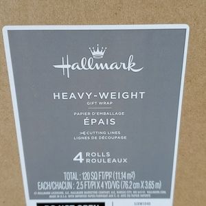 Hallmark wrap 4 rolls 120 sq ft total new plaid